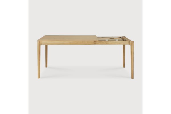 BOK EXTENDABLE DINING TABLE - VARNISHED OAK - RECTANGULAR 120/180 X 90 X 76 55206