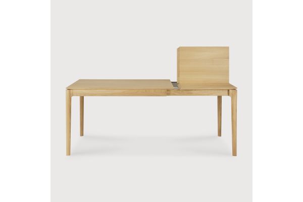 BOK EXTENDABLE DINING TABLE - VARNISHED OAK - RECTANGULAR 120/180 X 90 X 76 55206