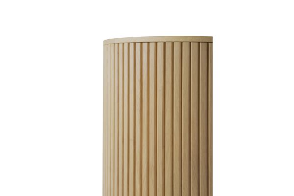 ROLLER MAX SIDE TABLE - OAK - ROUND - REMOVABLE COVER 40 X 40 X 42 50047