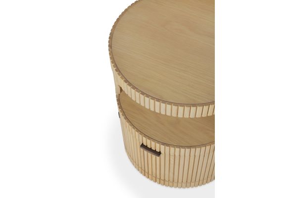 BOOMERANG DRAWER UNIT - OAK - 1 DRAWER - WITH KEYL