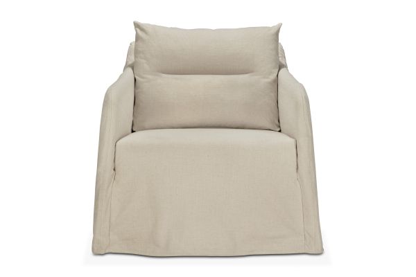 WEAVE LOUNGE CHAIR - BONE FABRIC - REMOVABLE COVER 80 X 87 X 75 21410