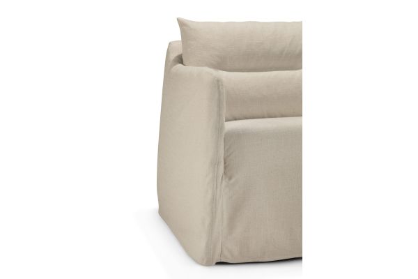 WEAVE LOUNGE CHAIR - BONE FABRIC - REMOVABLE COVER 80 X 87 X 75 21410