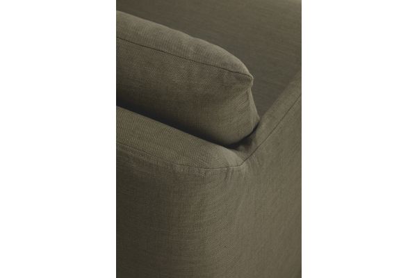 WEAVE LOUNGE CHAIR - GREEN FABRIC - REMOVABLE COVER 80 X 87 X 75 21411