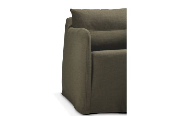 WEAVE LOUNGE CHAIR - GREEN FABRIC - REMOVABLE COVER 80 X 87 X 75 21411