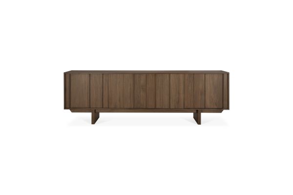 PILLAR SIDEBOARD - VARNISHED TEAK - WILD BROWN - 4 DOORS 220 X 45 X 70 14323
