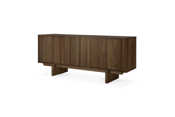 PILLAR SIDEBOARD - VARNISHED TEAK - WILD BROWN - 3 DOORS 169 X 45 X 70 14322