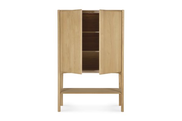 PI CUPBOARD - OAK - 2 DOORS  110 X 45 X 170 51346