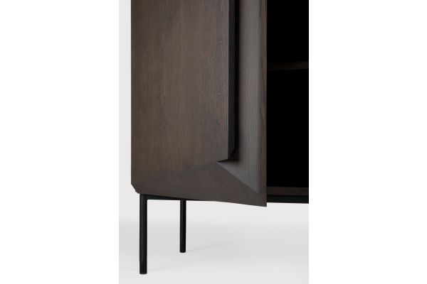 STAIRS CUPBOARD - VARNISHED OAK - BROWN - 2 DOORS 100 X 46 X 150 50441