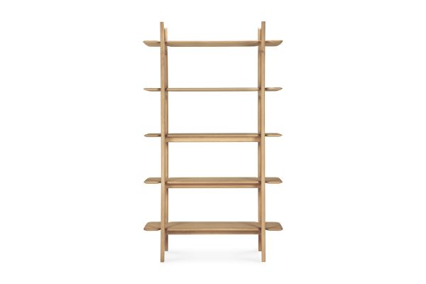 PI RACK - OAK - 5 SHELVES 110 X 39 X 187 51347