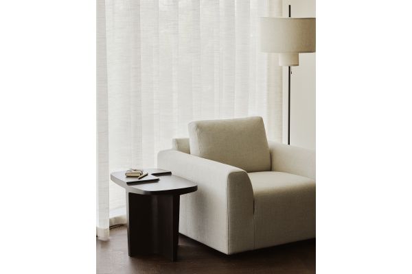 BRUTALIST COFFEE TABLE - VARNISHED MAHOGANY -35160