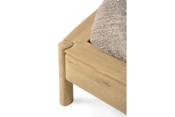 PI BED - OAK - CLOUD FABRIC - MATTRESS 180X200 