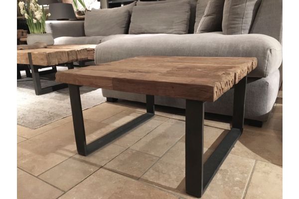 Rustieke teak salontafel